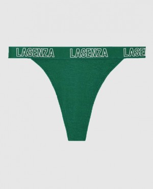 La Senza Thong Panty Women Underwear Green | J6eYEIW2