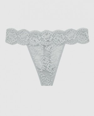 La Senza Thong Panty Women Underwear Grey | E6uUnFfq