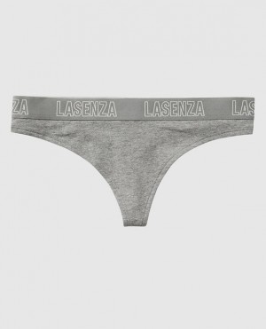 La Senza Thong Panty Women Underwear Grey | 69KG0Jw1