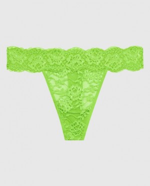 La Senza Thong Panty Women Underwear Light Green | XGJDh5se