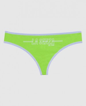 La Senza Thong Panty Women Underwear Light Green | g4vQvD7n