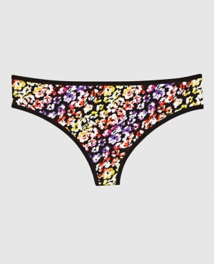 La Senza Thong Panty Women Underwear Multicolor Leopard | EZFeWHVU