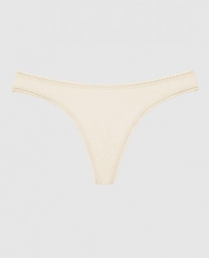 La Senza Thong Panty Women Underwear Pearl | yQybEqmG