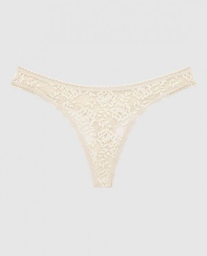 La Senza Thong Panty Women Underwear Pearl | Ty4cB6mx