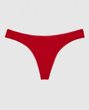 La Senza Thong Panty Women Underwear Red | 1I2PfQxl