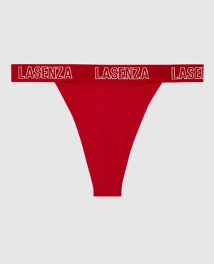 La Senza Thong Panty Women Underwear Red | 2dmh31tL