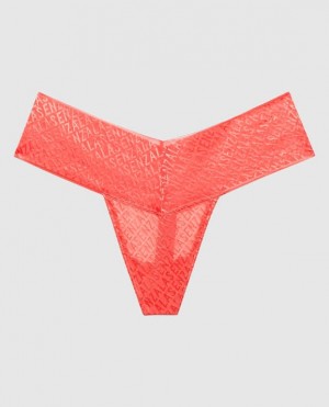 La Senza Thong Panty Women Underwear Red | mtz2c5XO