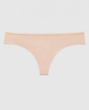 La Senza Thong Panty Women Underwear Rose Brown | LVlw4i97