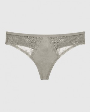 La Senza Thong Panty Women Underwear Silver | bXwS6oTz