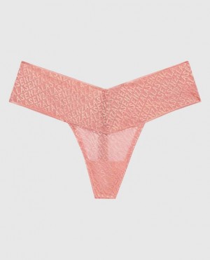 La Senza Thong Panty Women Underwear Strawberry Ice | wFa7kv1W