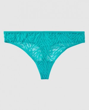 La Senza Thong Panty Women Underwear Turquoise | 7e9GljAh