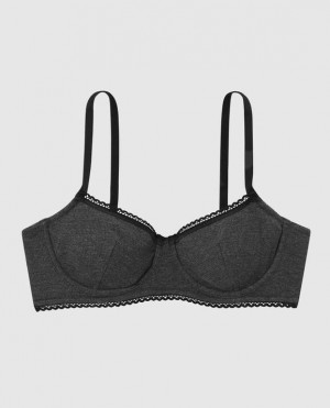 La Senza Unlined Balconette Women Bras Black | GPG0w5De