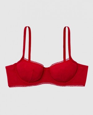 La Senza Unlined Balconette Women Bras Red | Zl0RzMeo