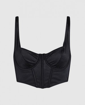 La Senza Unlined Bra Top Women Lingerie Black | u3vmfVNQ