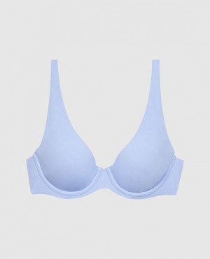 La Senza Unlined Microfiber Women Bras Blue | ekUJX0Qz