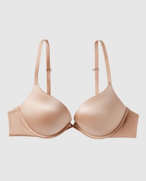 La Senza Up 2 Cup Push Up Women Bras Rose Brown | O2625qWC