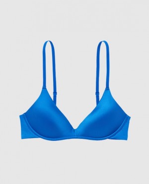 La Senza Wireless Light Push Up Women Bras Deep Blue | iinu0FQ9