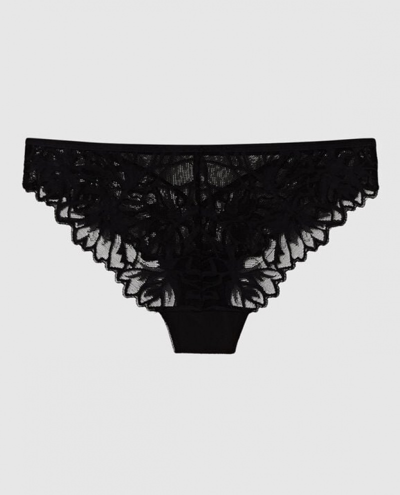 La Senza Bikini Panty Women Underwear Black | Hmohhqgm