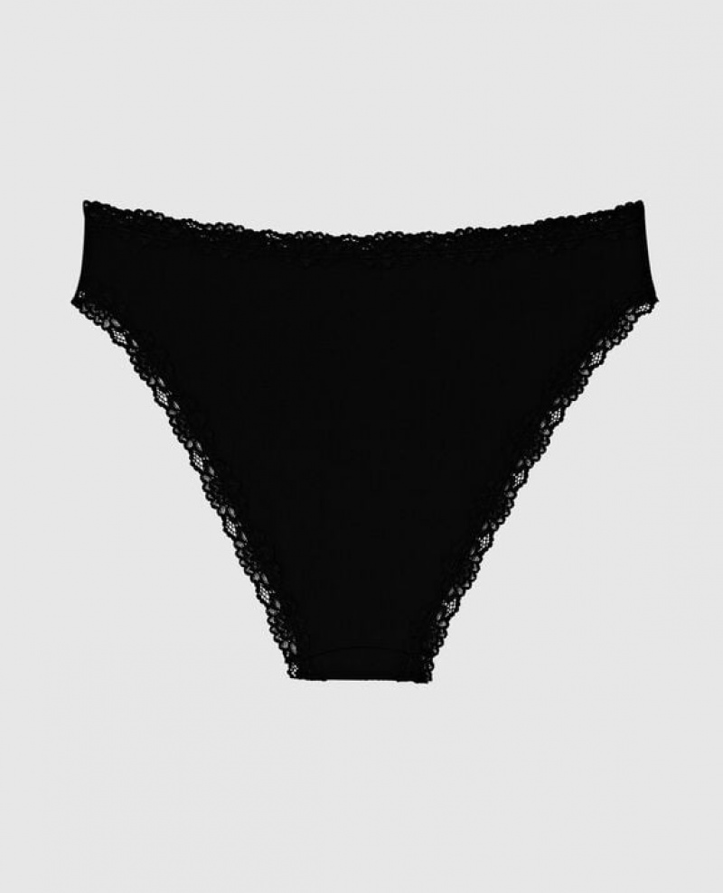 La Senza Bikini Panty Women Underwear Black | DFyHBUSR