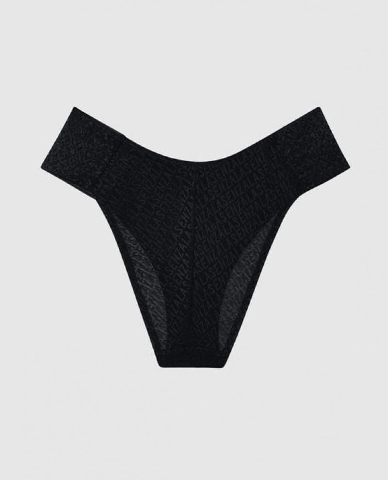 La Senza Bikini Panty Women Underwear Black | jbluYO9B