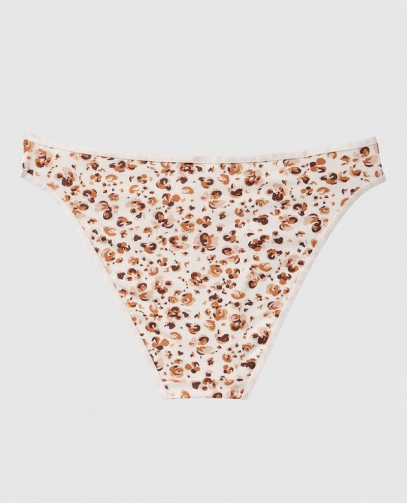 La Senza Bikini Panty Women Underwear Cream Leopard | C7aJ2Qvq