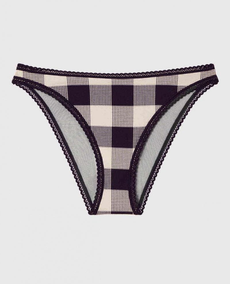 La Senza Bikini Panty Women Underwear Festive Check | XacRX7z3