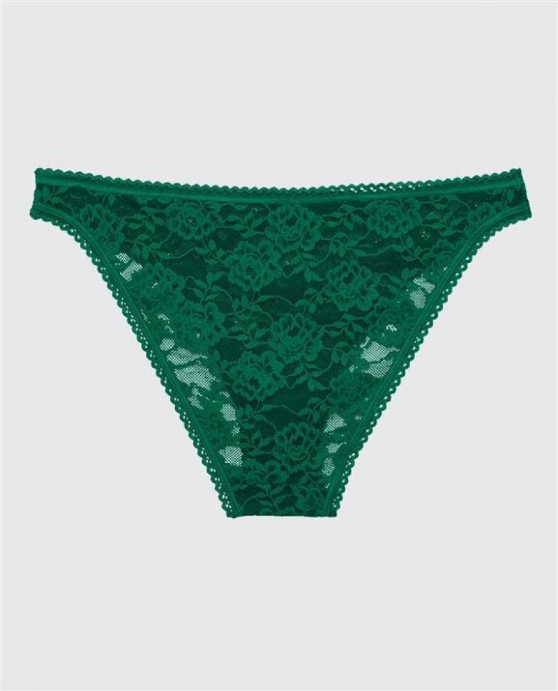 La Senza Bikini Panty Women Underwear Green | oKBINDfq