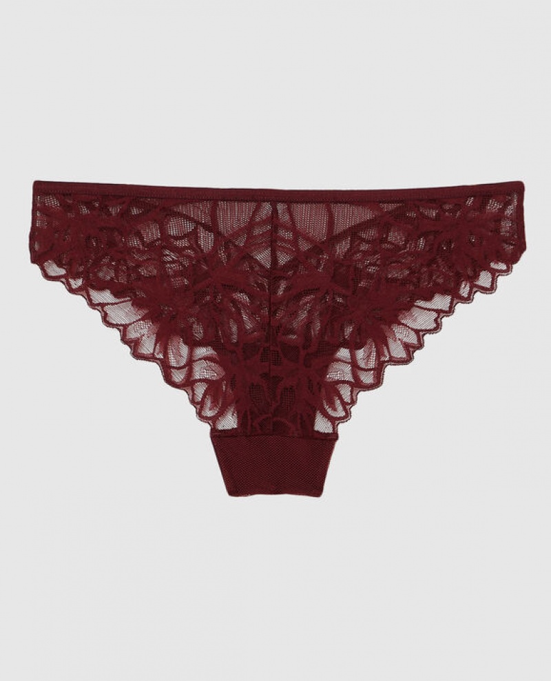 La Senza Bikini Panty Women Underwear Red Burgundy | yTpR3tMi