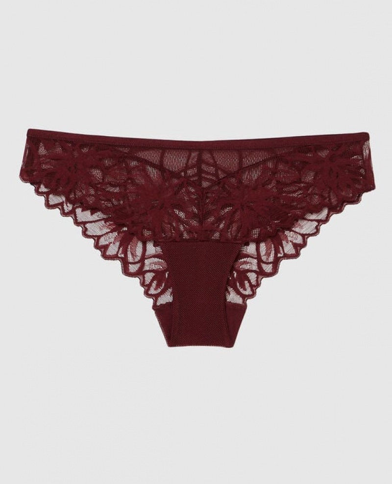 La Senza Bikini Panty Women Underwear Red Burgundy | yTpR3tMi