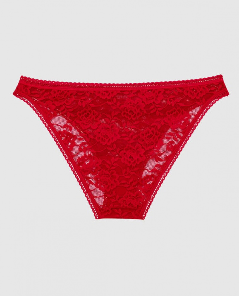 La Senza Bikini Panty Women Underwear Red | Neim5L99