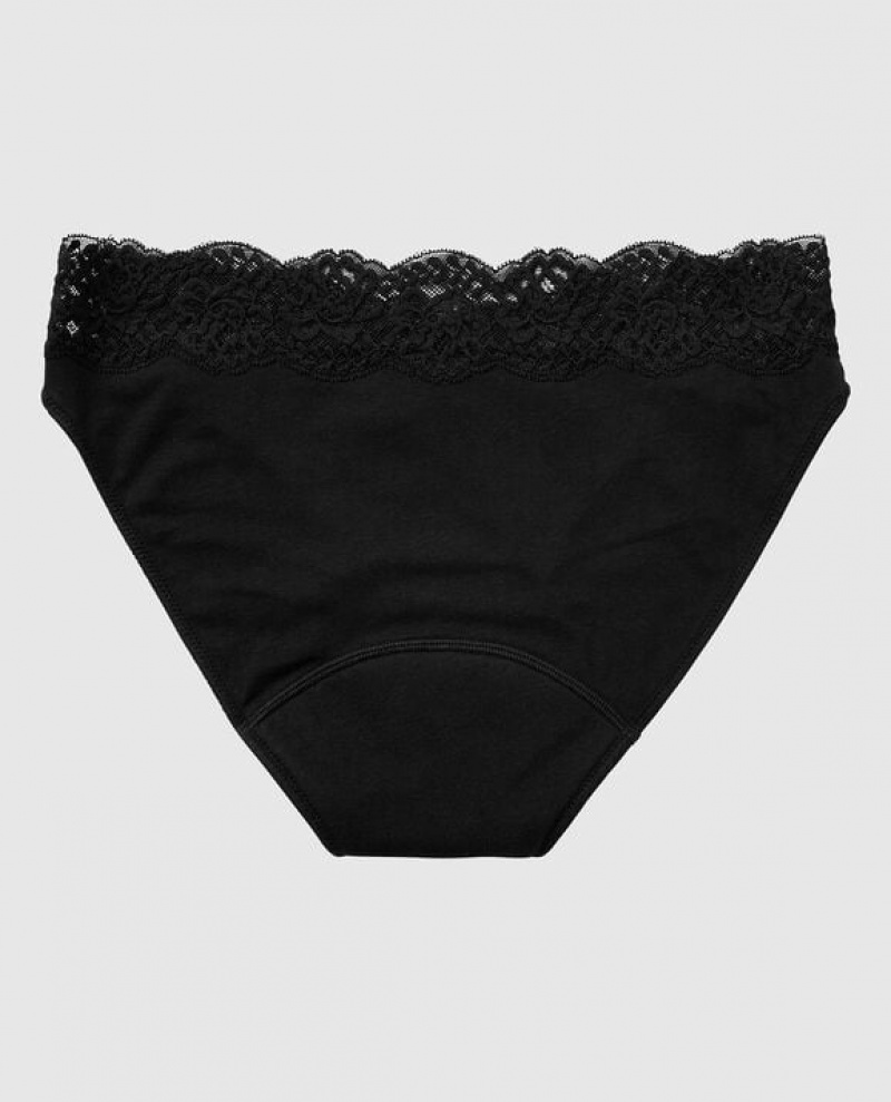 La Senza Bikini Period Panty Women Underwear Black | XTwMXMFf