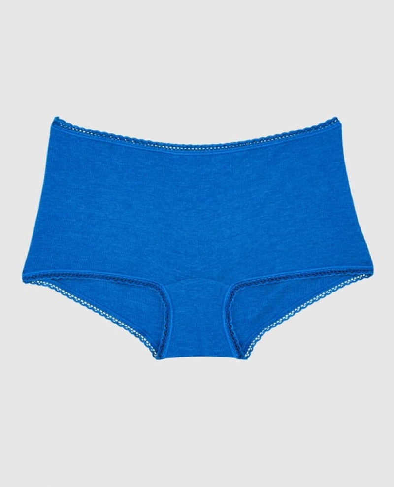 La Senza Boyshort Panty Women Underwear Deep Blue | EOgOIlto