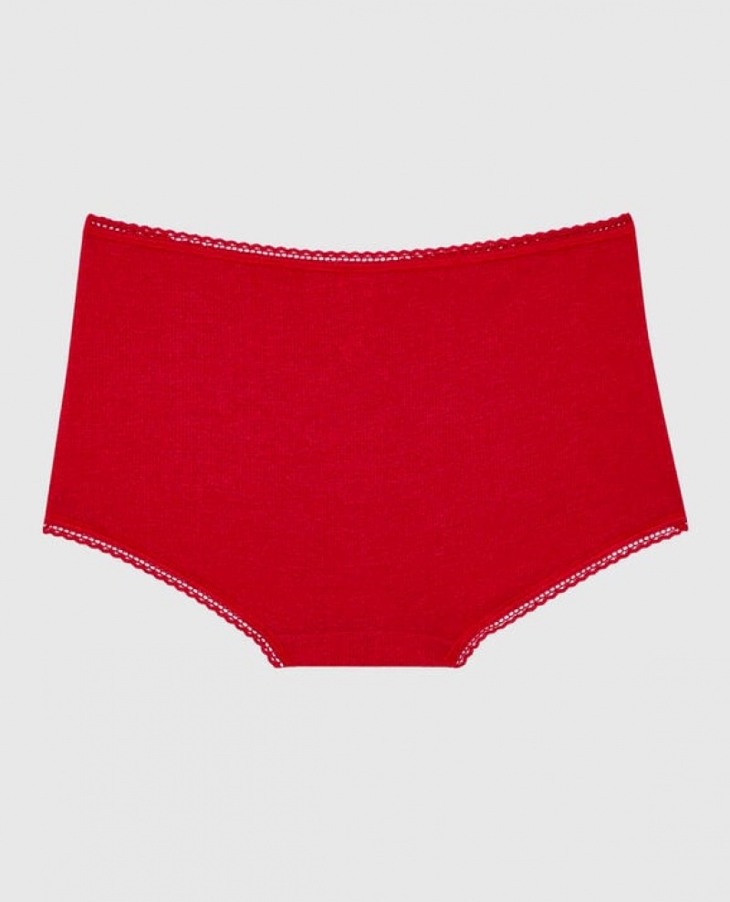 La Senza Boyshort Panty Women Underwear Red | 4URqIPZj