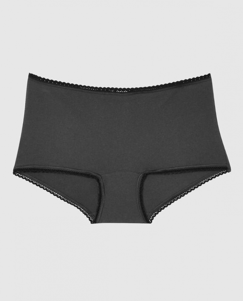 La Senza Boyshort Panty Women Underwear Black | 1dTcfCid