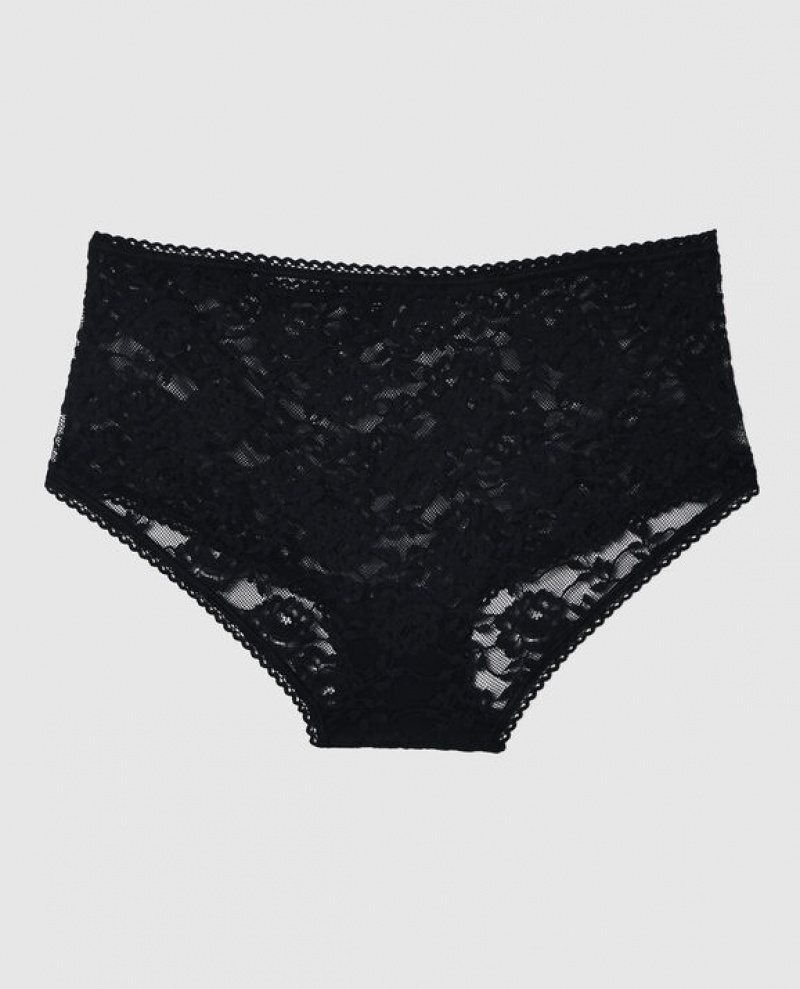 La Senza Boyshort Panty Women Underwear Black | 6BjewiX2