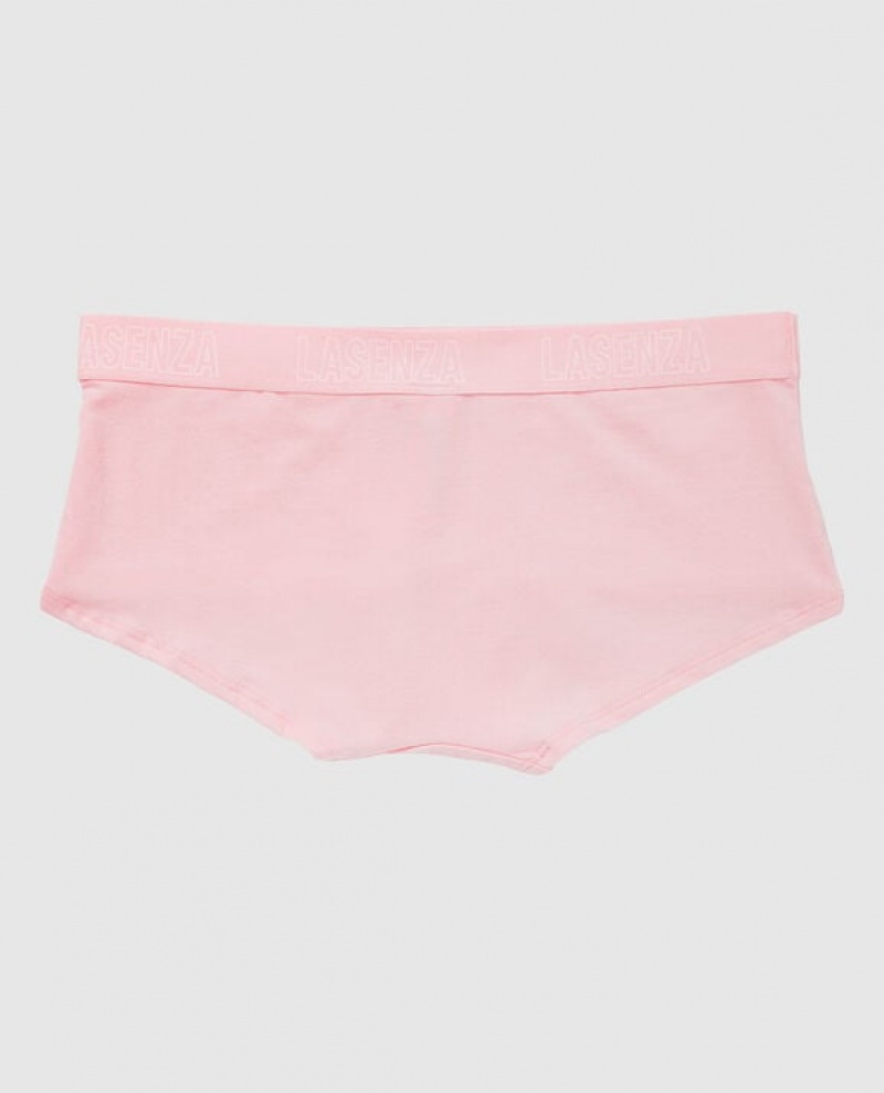 La Senza Boyshort Panty Women Underwear Pink White | VzUT6ki0