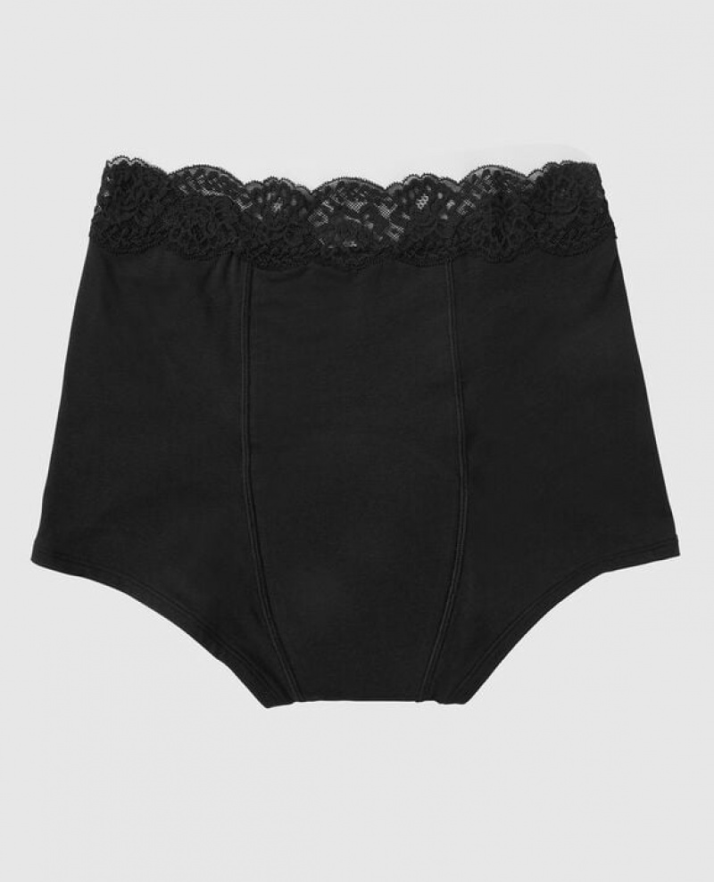 La Senza Boyshort Period Panty Women Underwear Black | SqjX8RNm