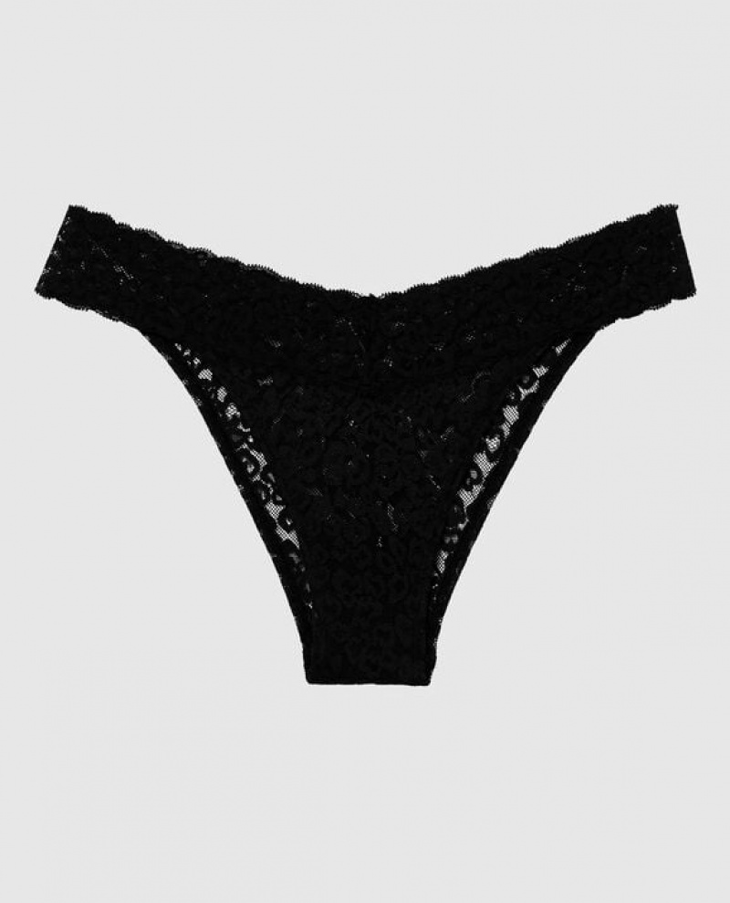 La Senza Cheeky Panty Women Underwear Black | B3ODy1LX