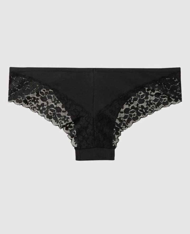 La Senza Cheeky Panty Women Underwear Black | XLvmxCs2