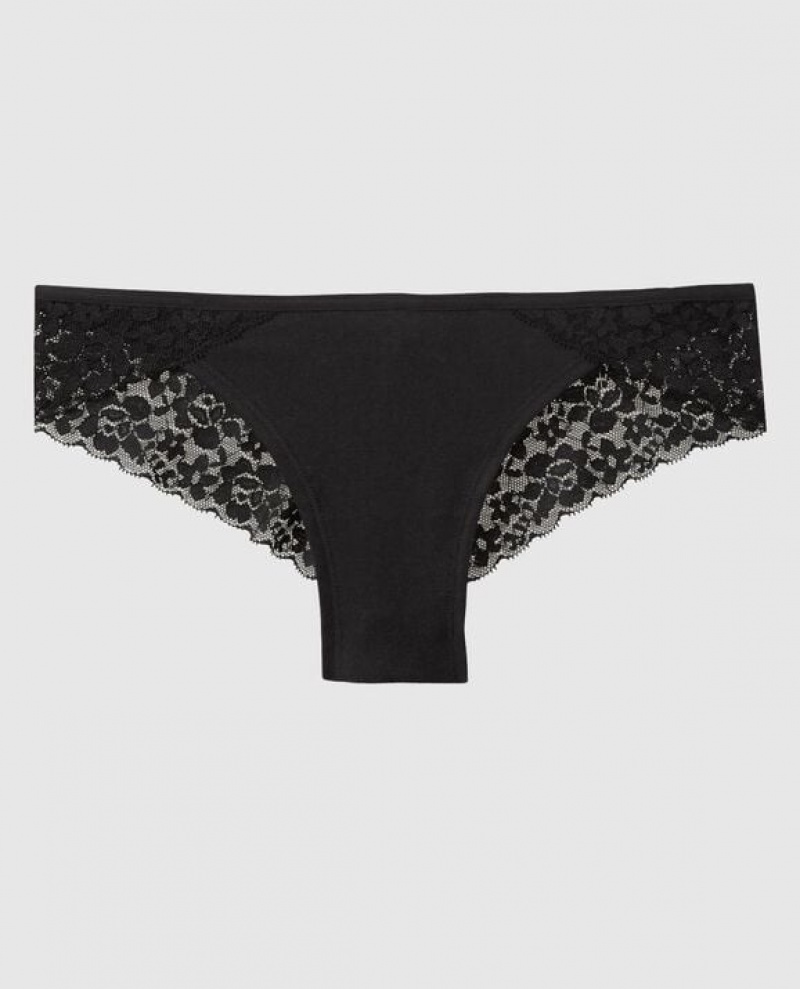 La Senza Cheeky Panty Women Underwear Black | XLvmxCs2