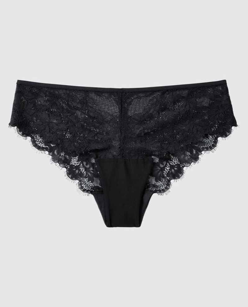 La Senza Cheeky Panty Women Underwear Black | 6gKnJol9