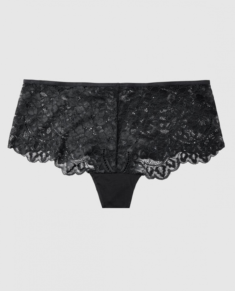 La Senza Cheeky Panty Women Underwear Black | XEz6YgNM