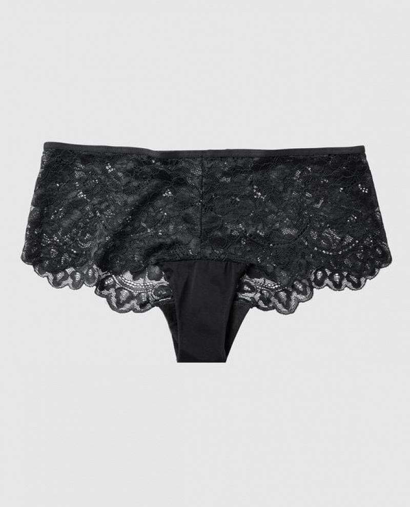 La Senza Cheeky Panty Women Underwear Black | XEz6YgNM