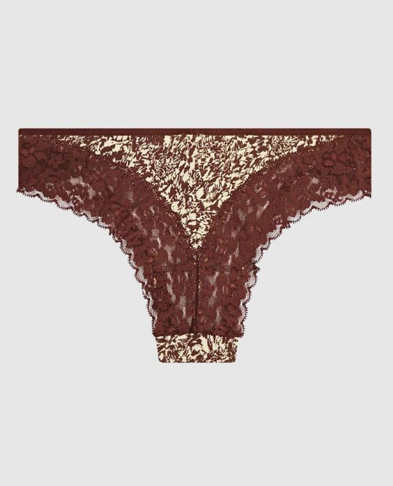 La Senza Cheeky Panty Women Underwear Brown | hF42HxTD