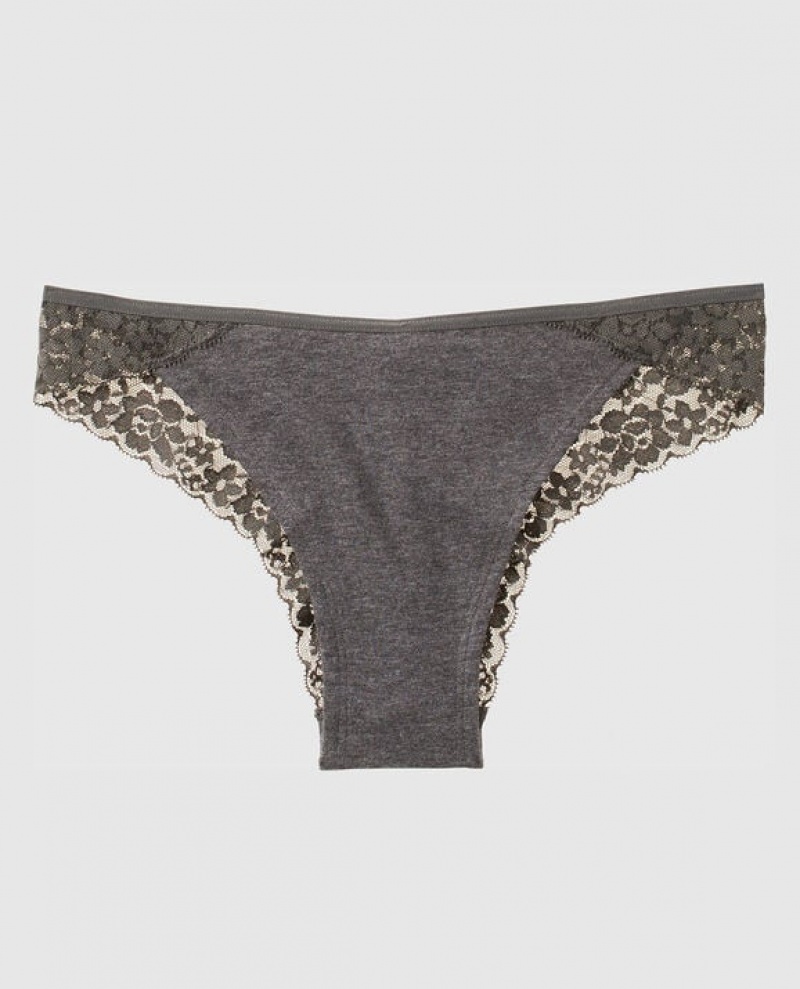 La Senza Cheeky Panty Women Underwear Grey | W2eA9vlG