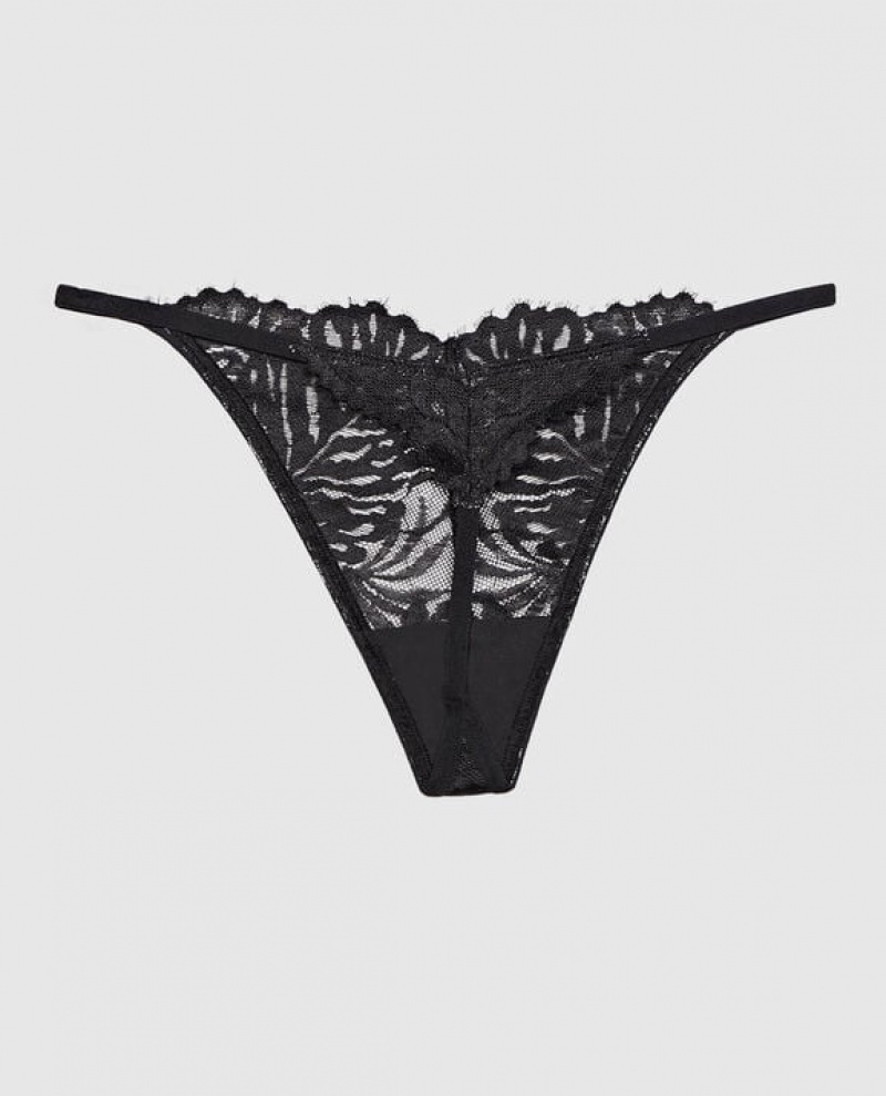 La Senza G-String Panty Women Underwear Black | l4AAIitn