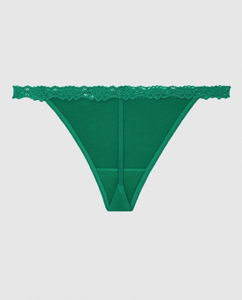 La Senza G-String Panty Women Underwear Green | fm5nSUD8