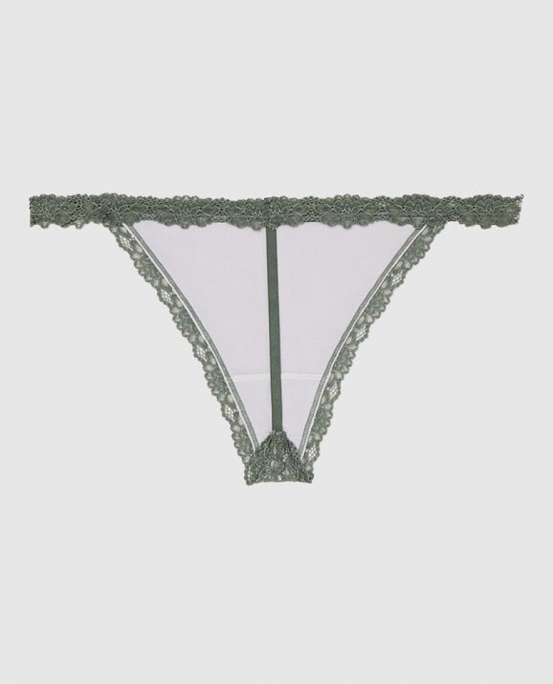 La Senza G-String Panty Women Underwear Grey | K2hp7fMP