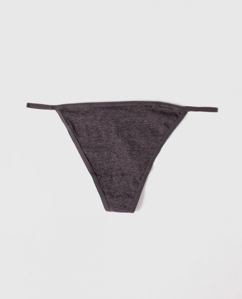 La Senza G-String Panty Women Underwear Grey | NRlDF0L5