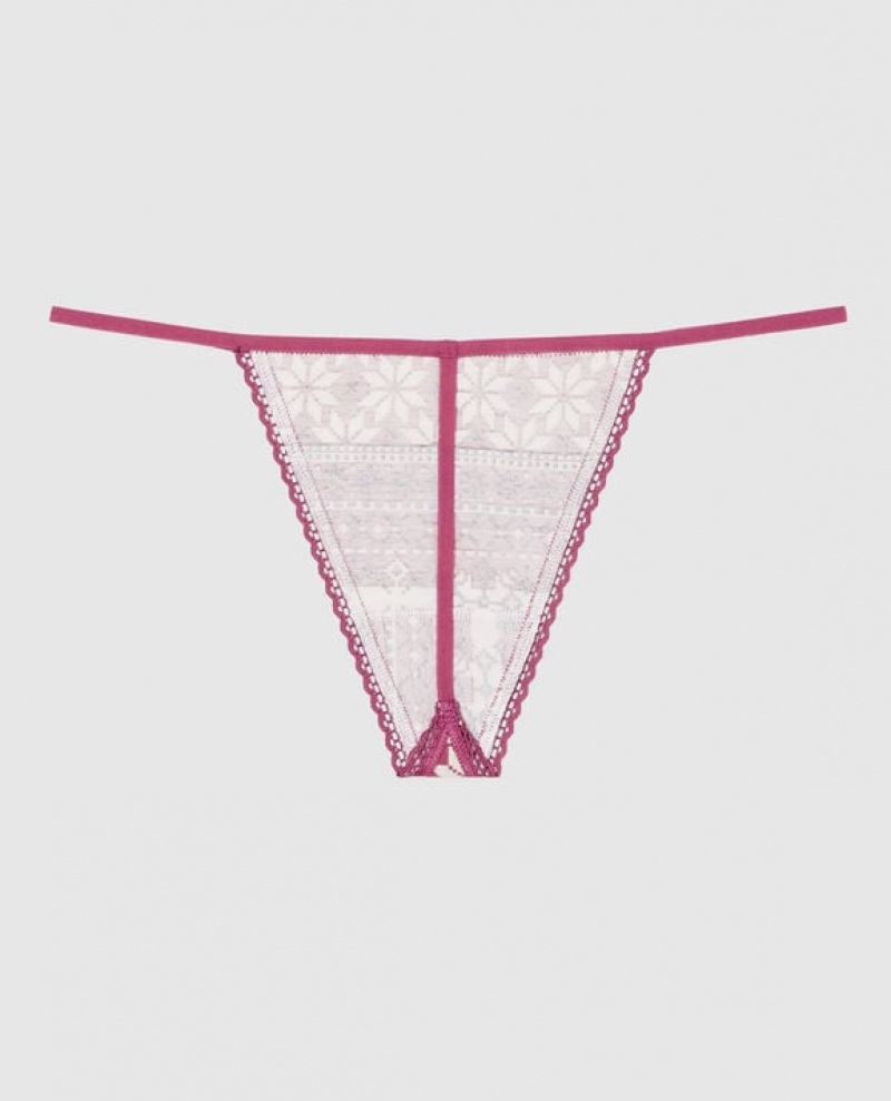 La Senza G-String Panty Women Underwear Pink | UEEv2ckj